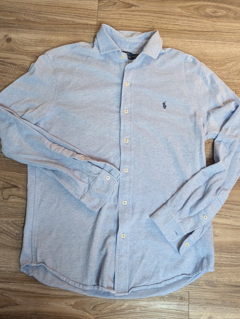 Polo by Ralph Lauren Pale Blue Long-Sleeve Button-Down Shirt